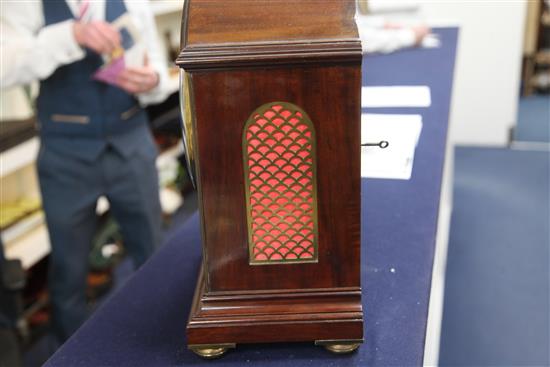 G. Paley of London, a large mahogany cased regulator, 16in.